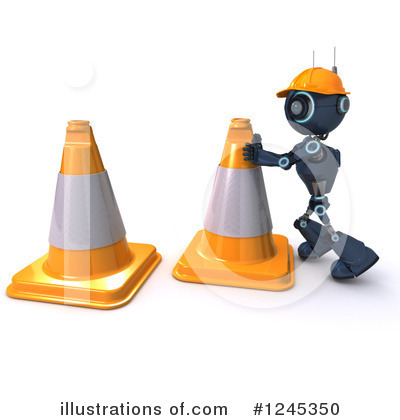 Royalty-Free (RF) Robot Clipart Illustration by KJ Pargeter - Stock Sample #1245350