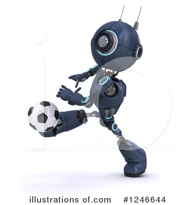Royalty-Free (RF) Robot Clipart Illustration by KJ Pargeter - Stock Sample #1246644