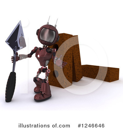 Royalty-Free (RF) Robot Clipart Illustration by KJ Pargeter - Stock Sample #1246646