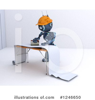 Royalty-Free (RF) Robot Clipart Illustration by KJ Pargeter - Stock Sample #1246650