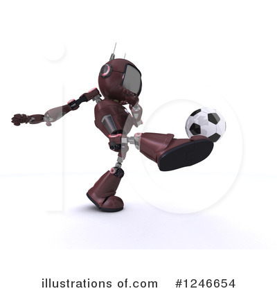 Royalty-Free (RF) Robot Clipart Illustration by KJ Pargeter - Stock Sample #1246654