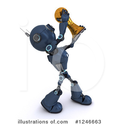 Royalty-Free (RF) Robot Clipart Illustration by KJ Pargeter - Stock Sample #1246663