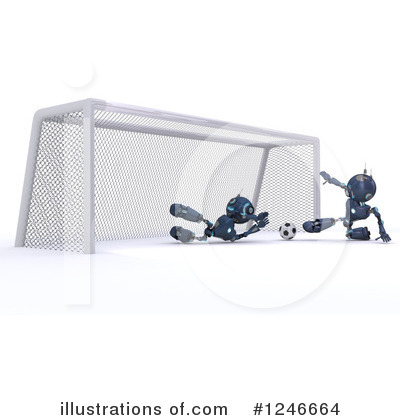 Royalty-Free (RF) Robot Clipart Illustration by KJ Pargeter - Stock Sample #1246664
