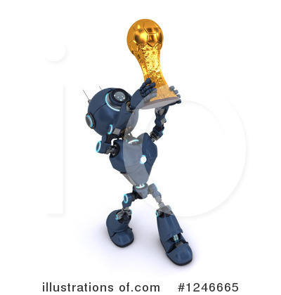 Royalty-Free (RF) Robot Clipart Illustration by KJ Pargeter - Stock Sample #1246665
