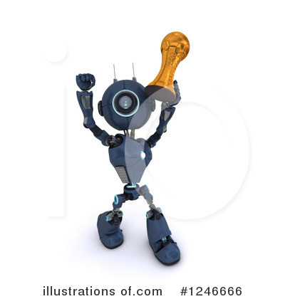 Royalty-Free (RF) Robot Clipart Illustration by KJ Pargeter - Stock Sample #1246666