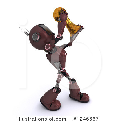 Royalty-Free (RF) Robot Clipart Illustration by KJ Pargeter - Stock Sample #1246667