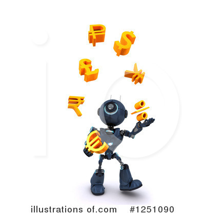 Royalty-Free (RF) Robot Clipart Illustration by KJ Pargeter - Stock Sample #1251090
