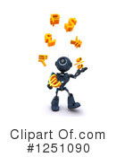 Robot Clipart #1251090 by KJ Pargeter