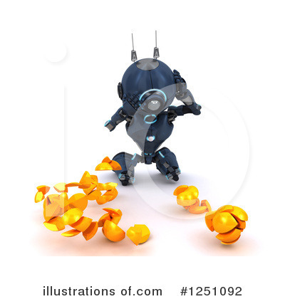 Royalty-Free (RF) Robot Clipart Illustration by KJ Pargeter - Stock Sample #1251092
