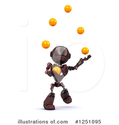 Royalty-Free (RF) Robot Clipart Illustration by KJ Pargeter - Stock Sample #1251095