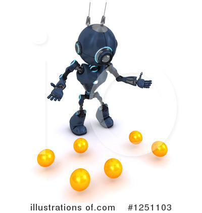 Royalty-Free (RF) Robot Clipart Illustration by KJ Pargeter - Stock Sample #1251103