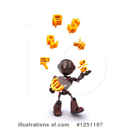 Royalty-Free (RF) Robot Clipart Illustration by KJ Pargeter - Stock Sample #1251107