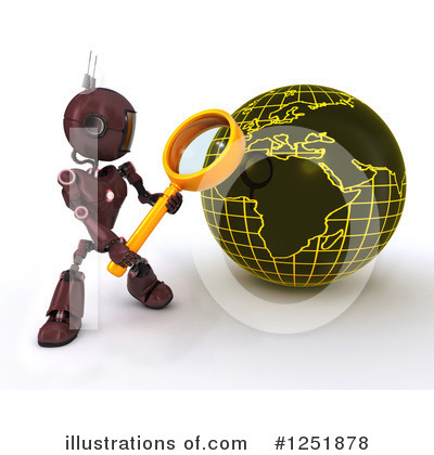 Royalty-Free (RF) Robot Clipart Illustration by KJ Pargeter - Stock Sample #1251878