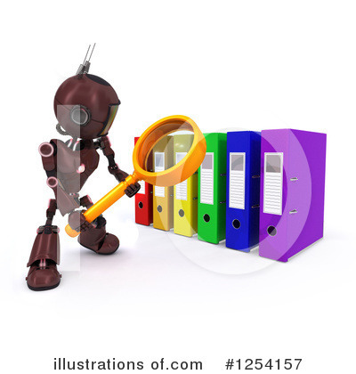 Royalty-Free (RF) Robot Clipart Illustration by KJ Pargeter - Stock Sample #1254157