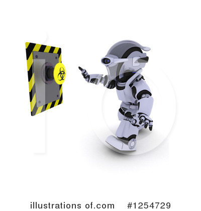 Royalty-Free (RF) Robot Clipart Illustration by KJ Pargeter - Stock Sample #1254729