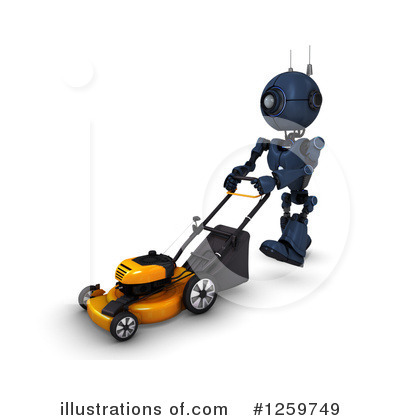 Lawn Mower Clipart #1259749 by KJ Pargeter