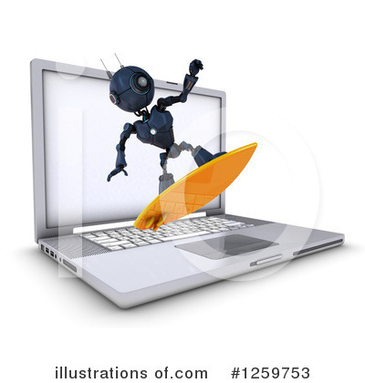 Royalty-Free (RF) Robot Clipart Illustration by KJ Pargeter - Stock Sample #1259753
