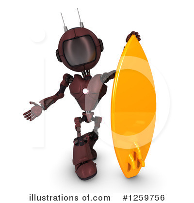 Royalty-Free (RF) Robot Clipart Illustration by KJ Pargeter - Stock Sample #1259756