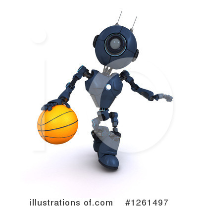 Royalty-Free (RF) Robot Clipart Illustration by KJ Pargeter - Stock Sample #1261497