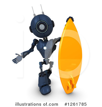 Royalty-Free (RF) Robot Clipart Illustration by KJ Pargeter - Stock Sample #1261785