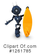 Robot Clipart #1261785 by KJ Pargeter