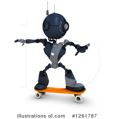 Royalty-Free (RF) Robot Clipart Illustration by KJ Pargeter - Stock Sample #1261787