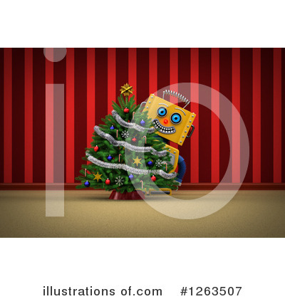 Royalty-Free (RF) Robot Clipart Illustration by stockillustrations - Stock Sample #1263507
