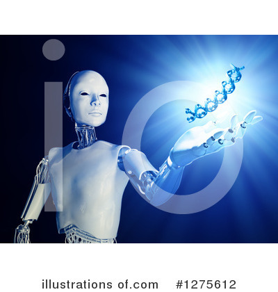 Royalty-Free (RF) Robot Clipart Illustration by Mopic - Stock Sample #1275612