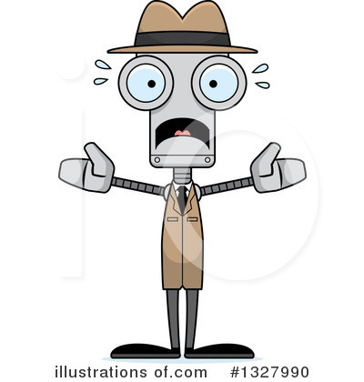 Royalty-Free (RF) Robot Clipart Illustration by Cory Thoman - Stock Sample #1327990