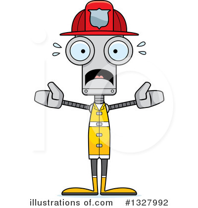 Royalty-Free (RF) Robot Clipart Illustration by Cory Thoman - Stock Sample #1327992