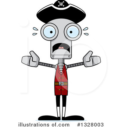 Royalty-Free (RF) Robot Clipart Illustration by Cory Thoman - Stock Sample #1328003