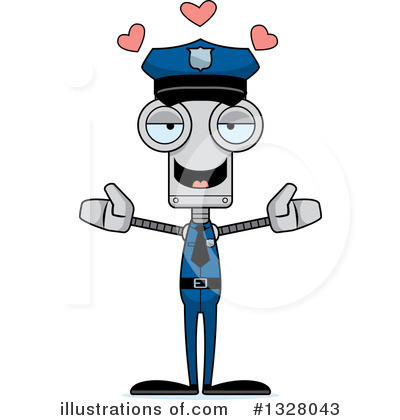 Royalty-Free (RF) Robot Clipart Illustration by Cory Thoman - Stock Sample #1328043