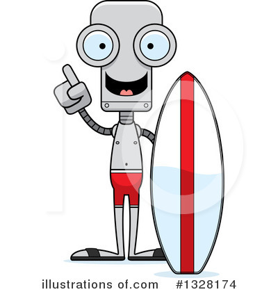 Royalty-Free (RF) Robot Clipart Illustration by Cory Thoman - Stock Sample #1328174