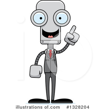 Royalty-Free (RF) Robot Clipart Illustration by Cory Thoman - Stock Sample #1328204