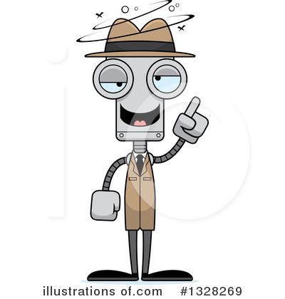 Royalty-Free (RF) Robot Clipart Illustration by Cory Thoman - Stock Sample #1328269