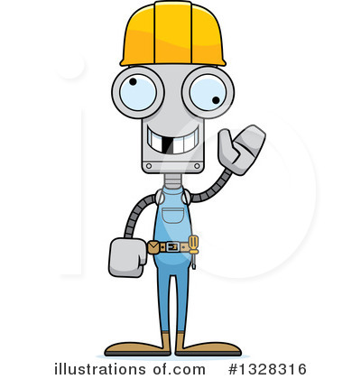 Royalty-Free (RF) Robot Clipart Illustration by Cory Thoman - Stock Sample #1328316