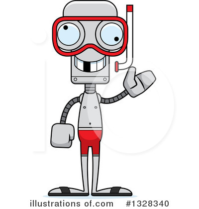 Royalty-Free (RF) Robot Clipart Illustration by Cory Thoman - Stock Sample #1328340