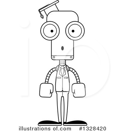 Royalty-Free (RF) Robot Clipart Illustration by Cory Thoman - Stock Sample #1328420
