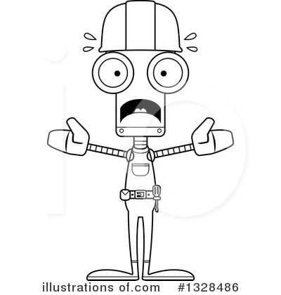 Royalty-Free (RF) Robot Clipart Illustration by Cory Thoman - Stock Sample #1328486