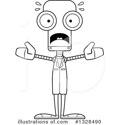Royalty-Free (RF) Robot Clipart Illustration by Cory Thoman - Stock Sample #1328490