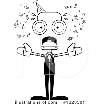 Royalty-Free (RF) Robot Clipart Illustration by Cory Thoman - Stock Sample #1328501