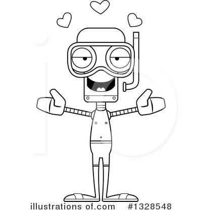 Royalty-Free (RF) Robot Clipart Illustration by Cory Thoman - Stock Sample #1328548