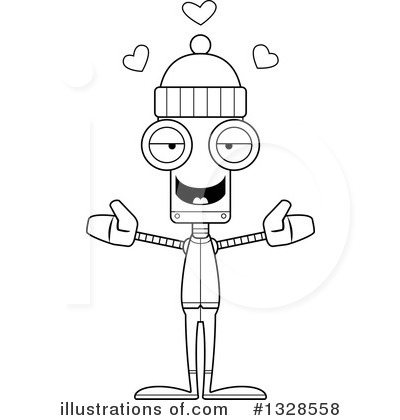 Royalty-Free (RF) Robot Clipart Illustration by Cory Thoman - Stock Sample #1328558