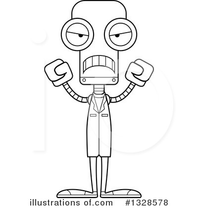 Royalty-Free (RF) Robot Clipart Illustration by Cory Thoman - Stock Sample #1328578