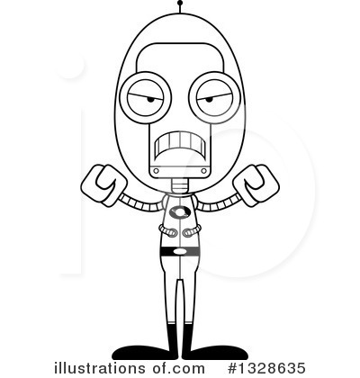 Royalty-Free (RF) Robot Clipart Illustration by Cory Thoman - Stock Sample #1328635