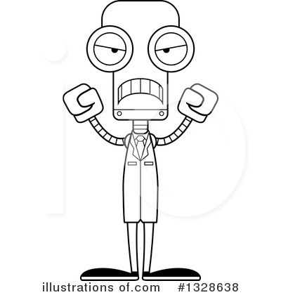 Royalty-Free (RF) Robot Clipart Illustration by Cory Thoman - Stock Sample #1328638