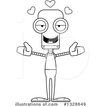Royalty-Free (RF) Robot Clipart Illustration by Cory Thoman - Stock Sample #1328649