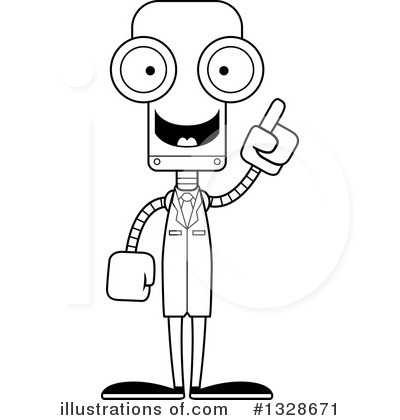 Royalty-Free (RF) Robot Clipart Illustration by Cory Thoman - Stock Sample #1328671