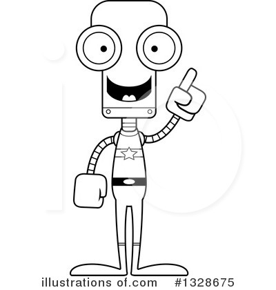 Royalty-Free (RF) Robot Clipart Illustration by Cory Thoman - Stock Sample #1328675