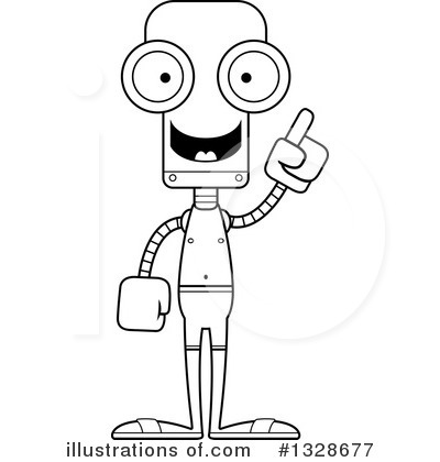 Royalty-Free (RF) Robot Clipart Illustration by Cory Thoman - Stock Sample #1328677